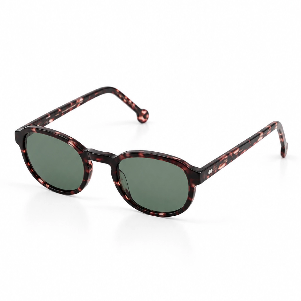 JASMINE Vite Vu Bien Vu lunettes VVBV monture acetate fleur de coton verres solaires G15, de profil, format web fond blanc