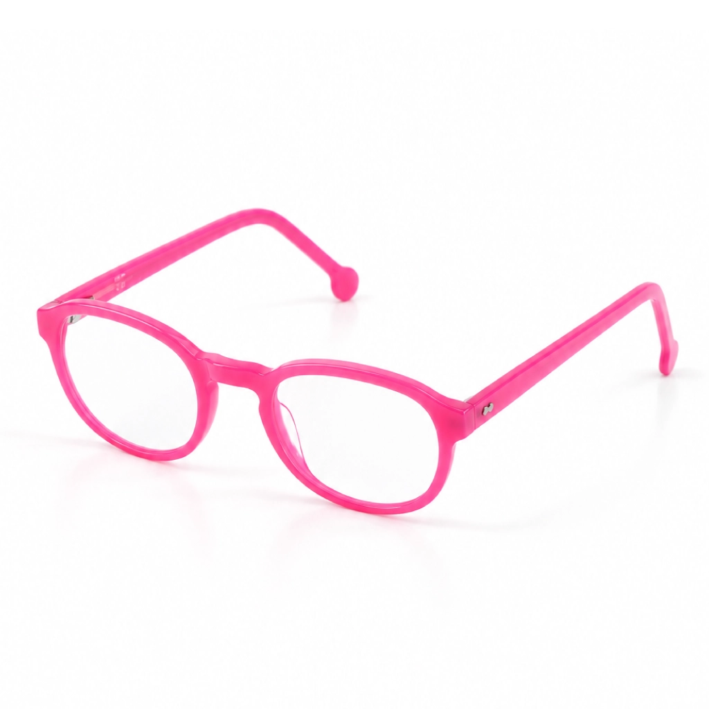 JOY Vite Vu Bien Vu lunettes VVBV monture acetate fleur de coton verres blanc ARB, de profil, format web fond blanc