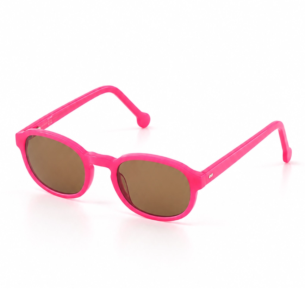 JOY Vite Vu Bien Vu lunettes VVBV monture acetate fleur de coton verres solaires bruns, de profil, format web fond blanc