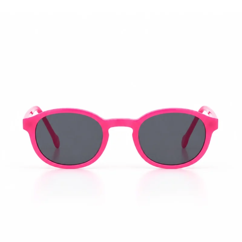 JOY Vite Vu Bien Vu lunettes VVBV monture acetate fleur de coton verres solaires gris, de face, format web fond blanc