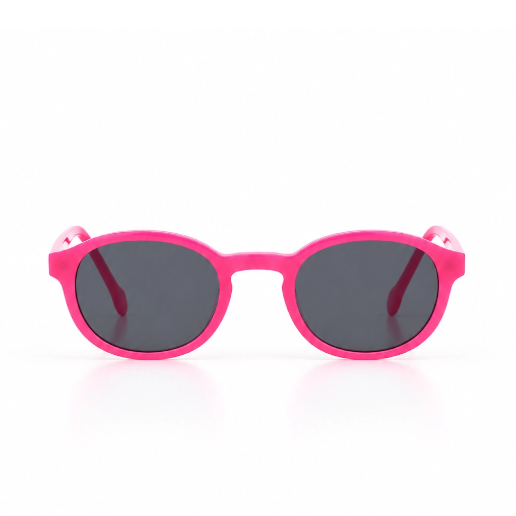 JOY Vite Vu Bien Vu lunettes VVBV monture acetate fleur de coton verres solaires gris, de face, format web fond blanc